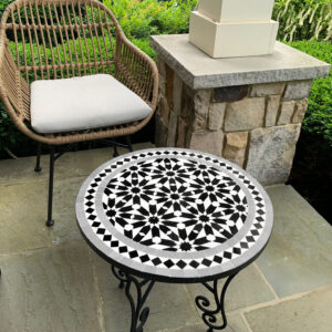 Moroccan Mosaic Table – Handmade Tile Coffee, Side, Patio, Console or Dining Table – Indoor & Outdoor Art Decor