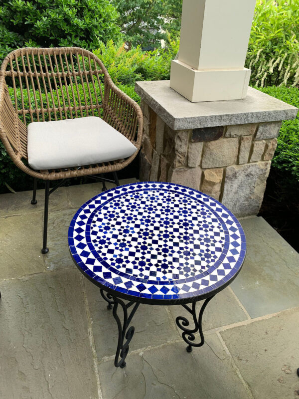 Handmade Moroccan Tile Table – Mosaic Coffee Table, Side Table, Patio or Dining – Artisan Decor Piece