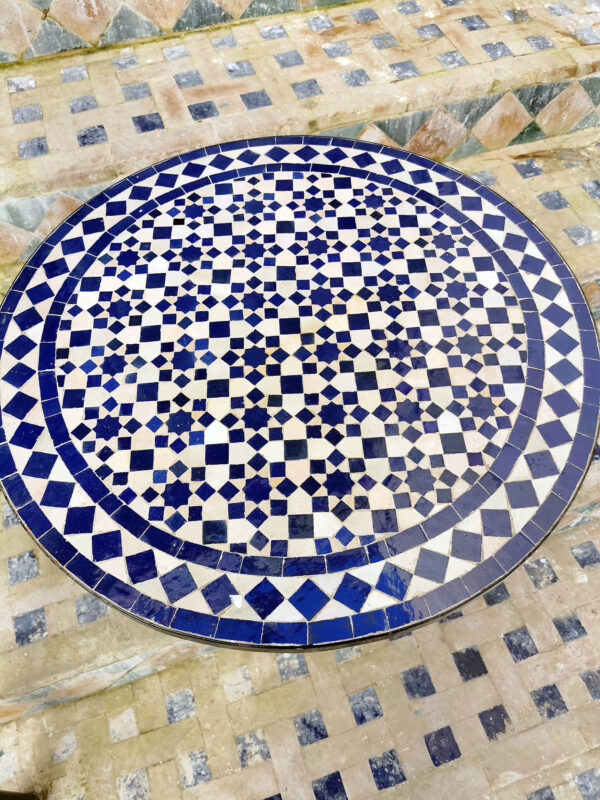 Handmade Moroccan Tile Table – Mosaic Coffee Table, Side Table, Patio or Dining – Artisan Decor Piece - Image 2