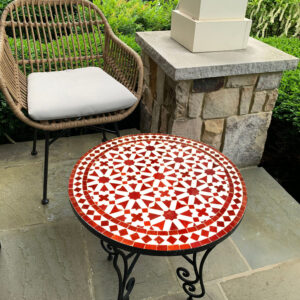 Moroccan Handmade Mosaic Table – Indoor/Outdoor Tile Side Table, Console, Coffee or Dining Table