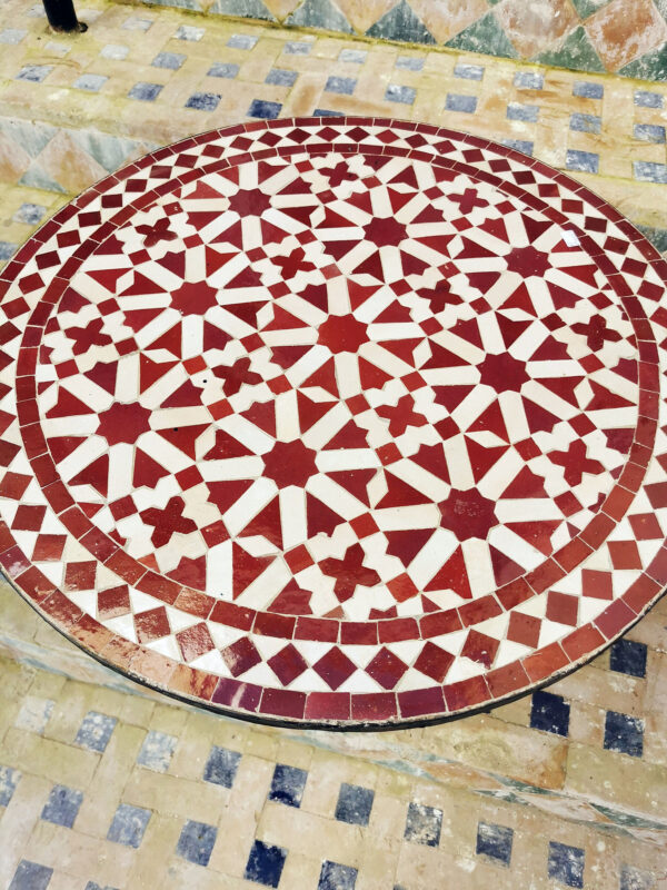 Moroccan Handmade Mosaic Table – Indoor/Outdoor Tile Side Table, Console, Coffee or Dining Table - Image 3