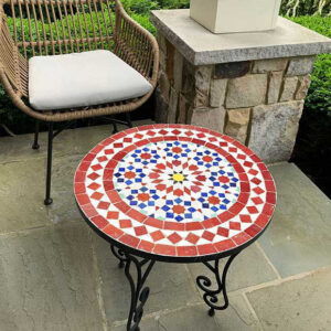Mosaic Tile Coffee Table – Handmade Moroccan Design for Balcony, Patio or Living Space