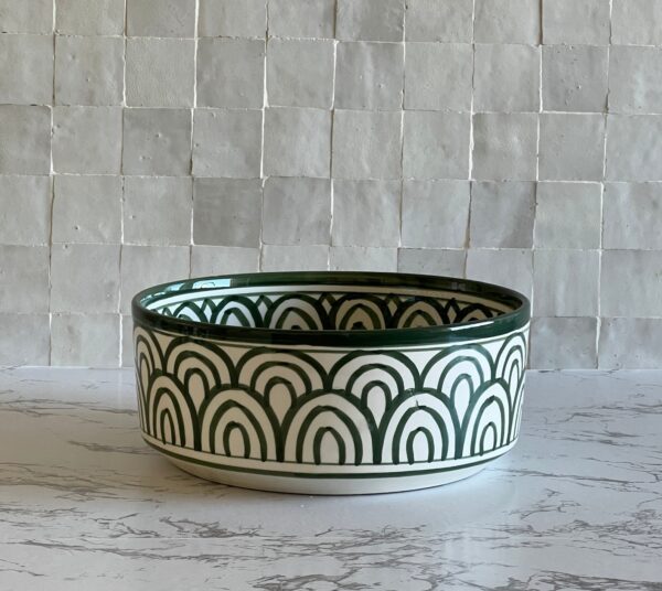 Custom Boho Sink – Moroccan Painted Ceramic Vessel – Round Artisan Basin for Vanity - Image 6
