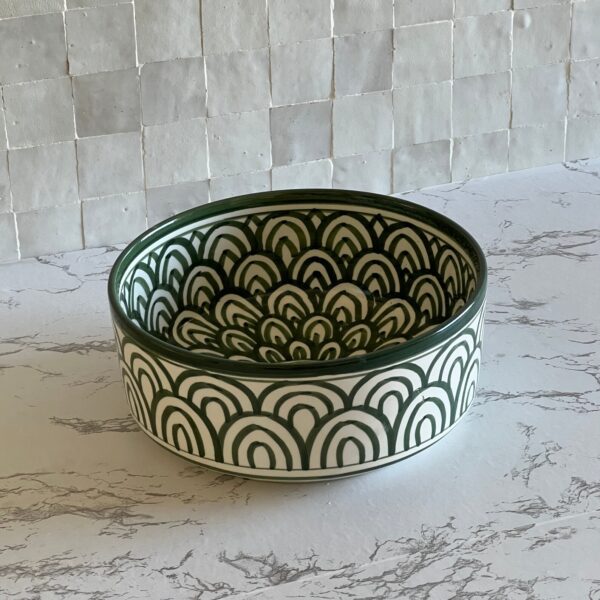 Custom Boho Sink – Moroccan Painted Ceramic Vessel – Round Artisan Basin for Vanity - Image 5
