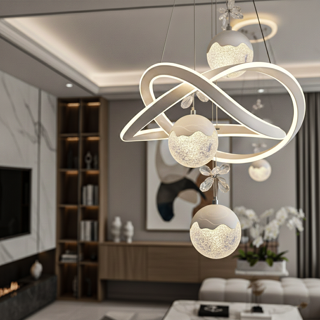 Linear LED Pendant Light – Modern 3500K Kitchen Island Lamp - Image 4