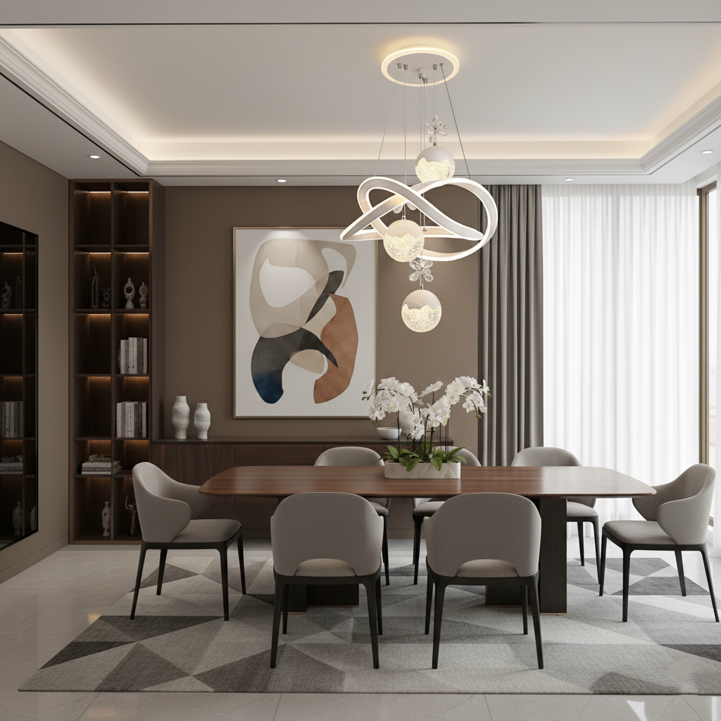 CE certified warm white LED pendant light for home and café interiors