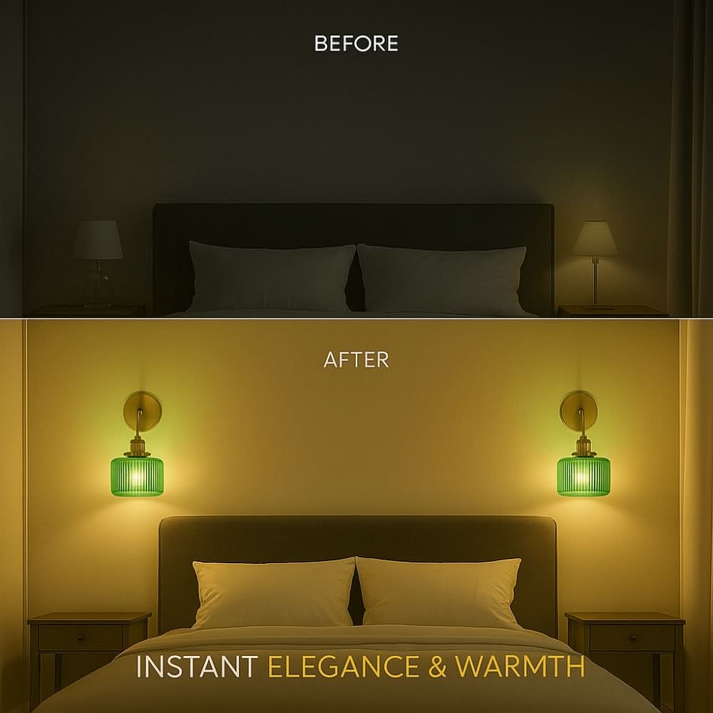 Vintage Wireless Wall Sconces Set of 2 - Image 2