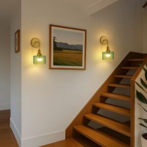 Vintage Wireless Wall Sconces Set of 2