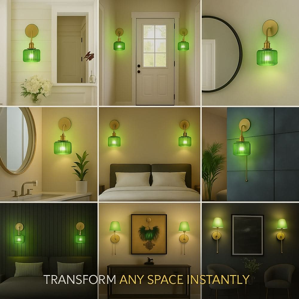 Vintage Wireless Wall Sconces Set of 2 - Image 10