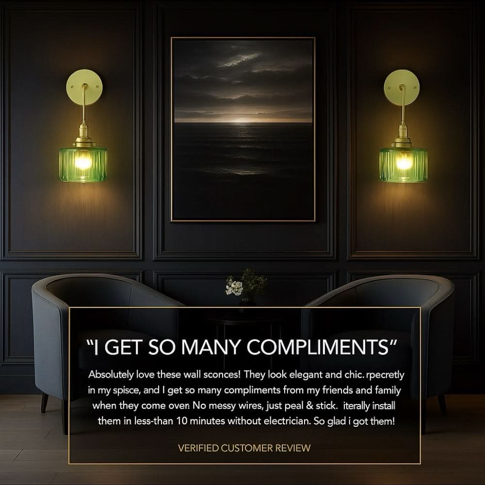 Vintage Wireless Wall Sconces Set of 2 - Image 3