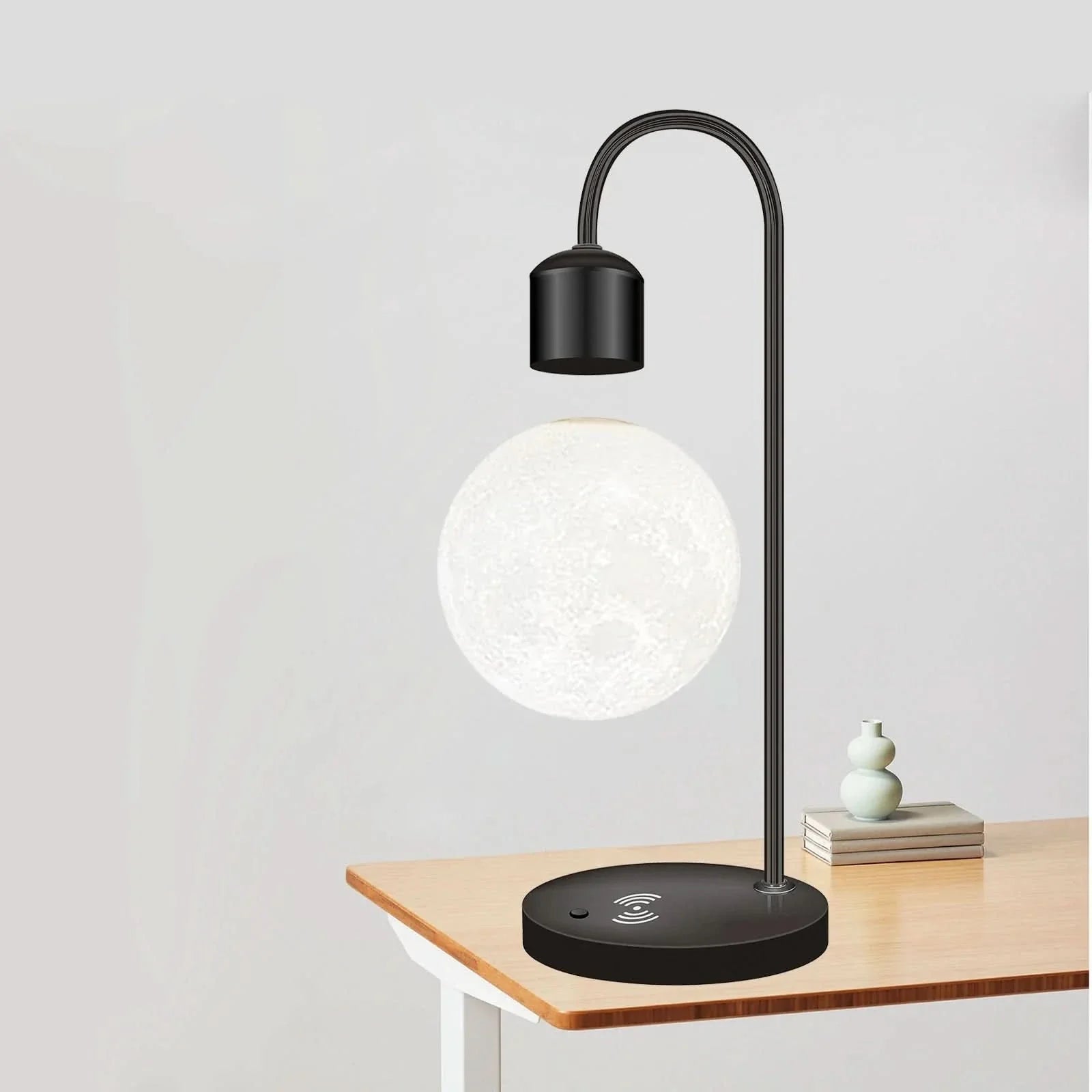 Levitating Moon Led Lamp With Wireless Phone Charger - Image 8