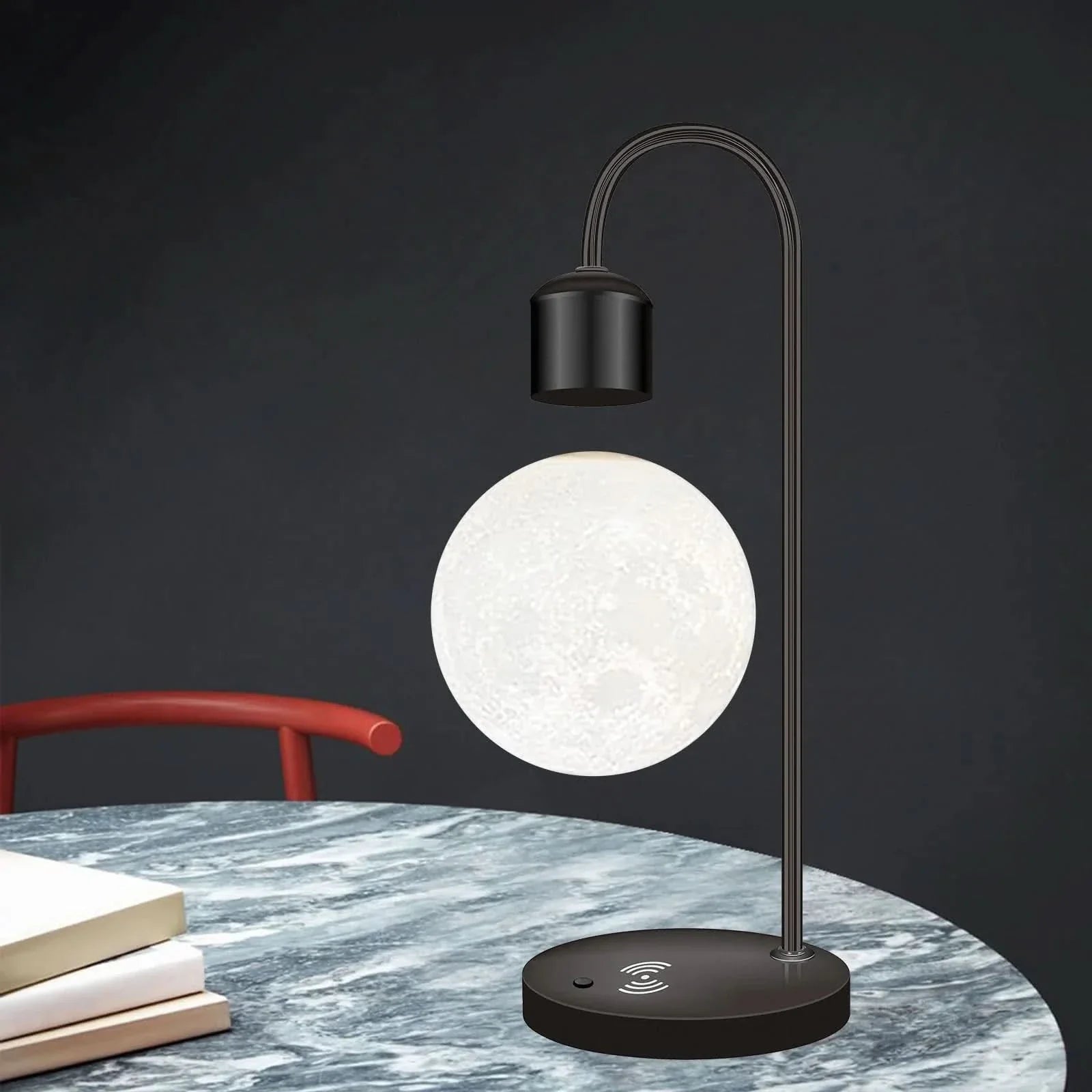 Levitating Moon Led Lamp With Wireless Phone Charger - Image 7