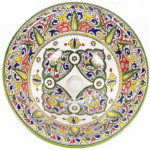 Authentic Moroccan Sink – Handcrafted Round Ceramic Basin – Decorative Bathroom Vessel