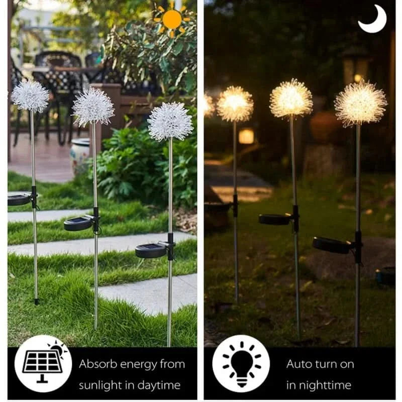 Outdoor LED Solar Dandelion Lights(2 Packs) - Image 4