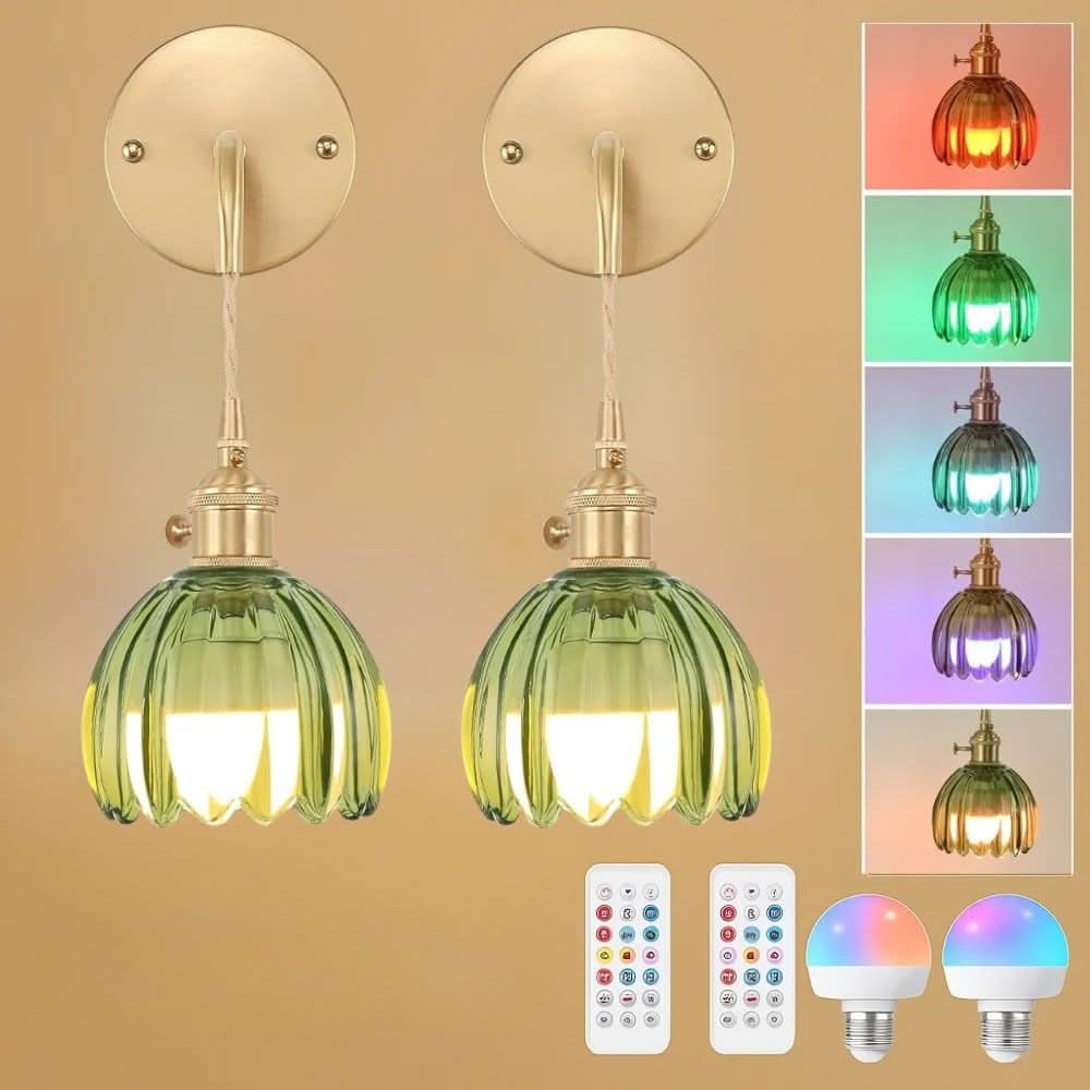 Vintage Wireless Wall Sconces Set of 2 - Image 14