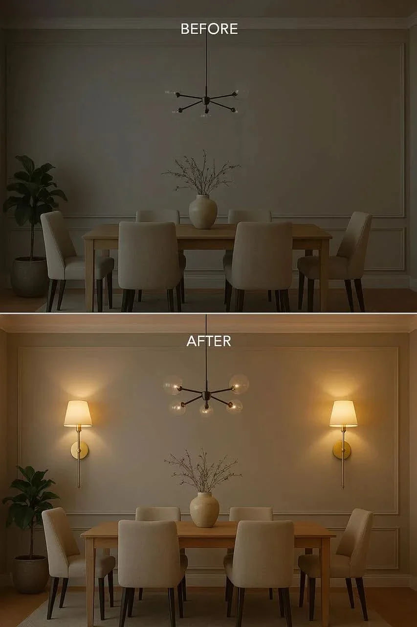 Wireless Fabric Wall Light (SET OF 2 + 2 BULBS FREE) - Image 4