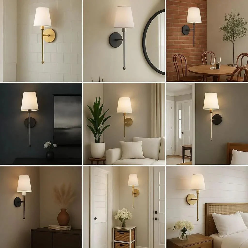 Wireless Fabric Wall Light (SET OF 2 + 2 BULBS FREE) - Image 6