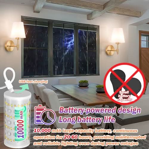 Wireless Wall Sconces Set of Two - Image 4