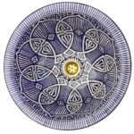 Authentic Moroccan Sink – Handcrafted Round Ceramic Basin – Decorative Bathroom Vessel