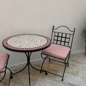 Antique table mosaic – Bohemian Decor for Patio, Balcony, Living Room or Entryway