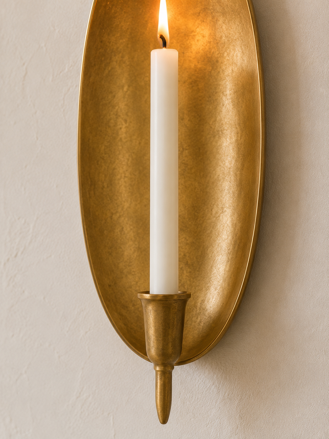Brass wall sconce set of two for hallway and entryway decor