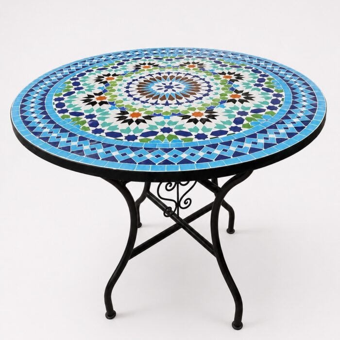 Round Mosaic Tables