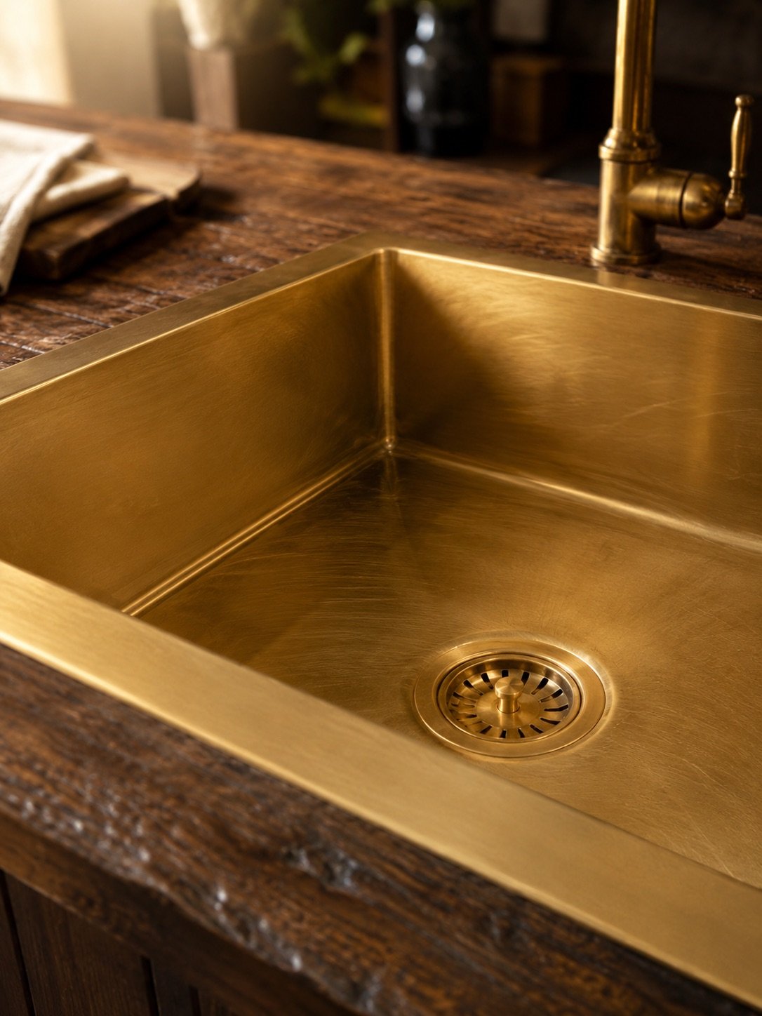 Handmade Brass Bar Sink – Aged Bronze Undermount Wet Bar Sink - Image 3