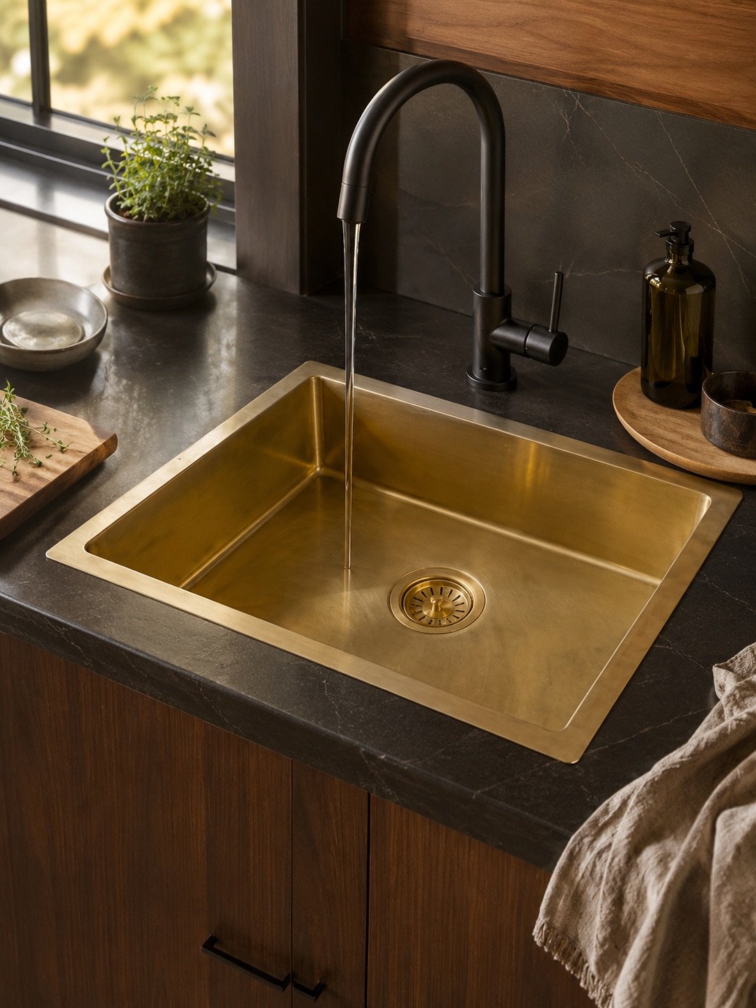Handmade Brass Bar Sink – Aged Bronze Undermount Wet Bar Sink