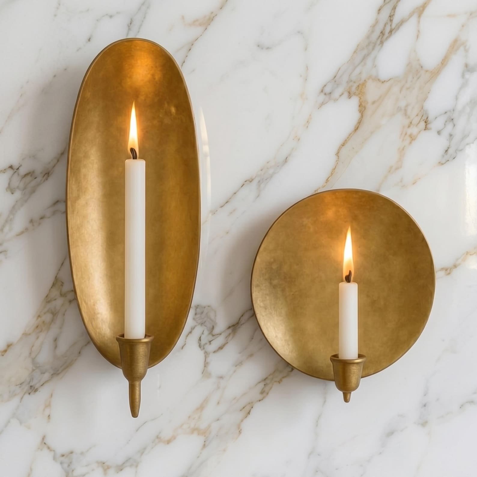 brass candle sconce