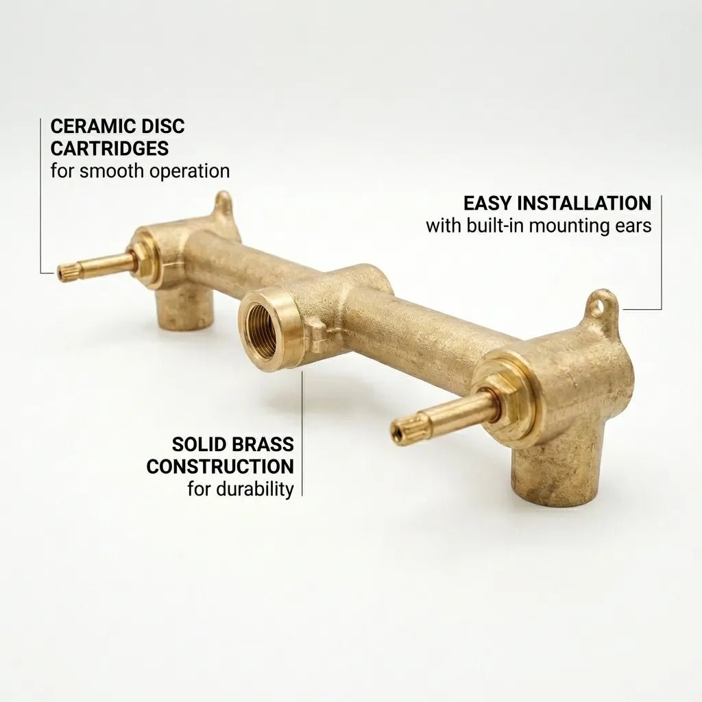 Vintage Brass Wall Mounted Sink with Unlacquered Brass Faucet - Image 3