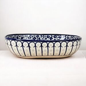 Hand-Painted Oval Ceramic Sink