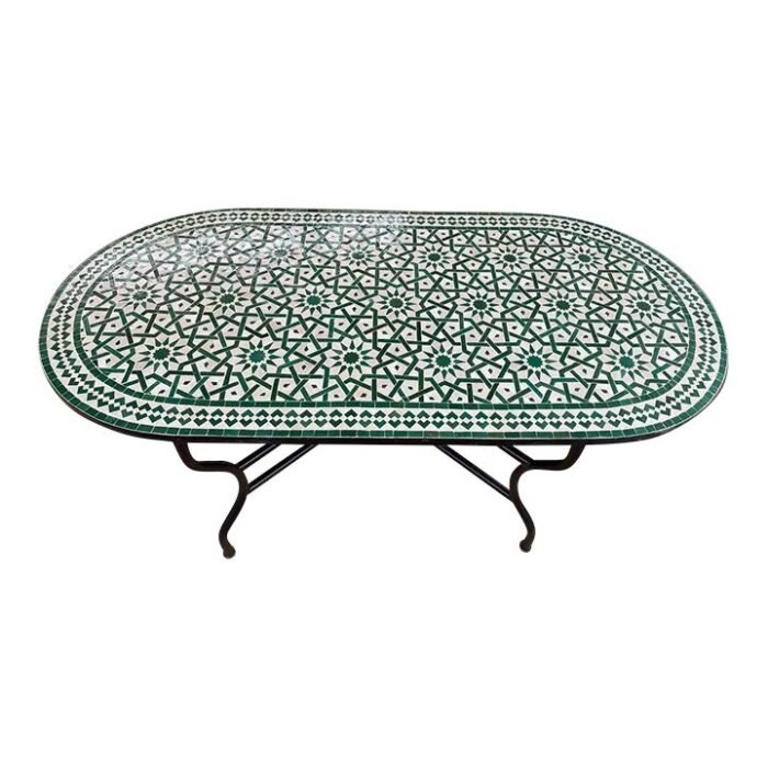 Oval Mosaic Tables